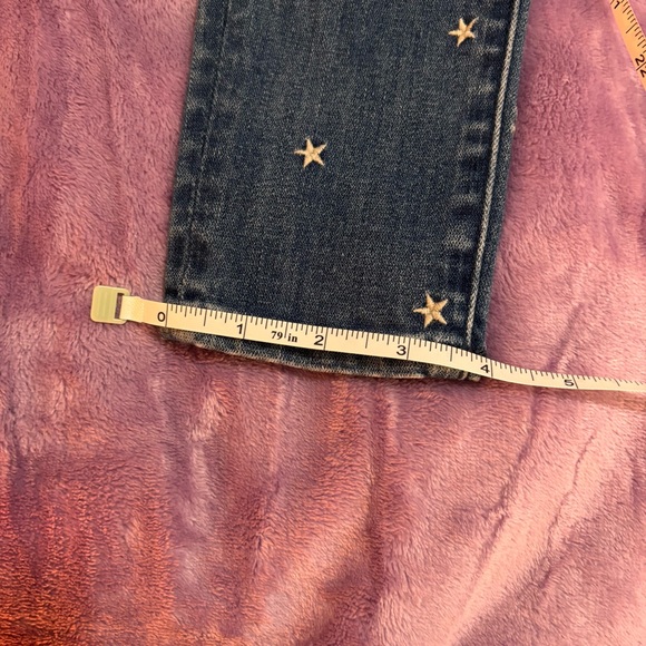 American Eagle Embroidered Star Pattern Hi-Rise Jegging Size 0 - Picture 9 of 11